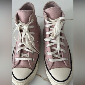 Converse Blush High-Tops with White Accents